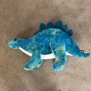 Blue & Green Tie-Dye Stegosaurus Plush Pillow 64cm